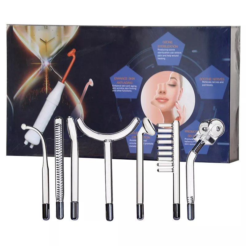 Am-08B Portable high frequency facial device 7 glass tubes
